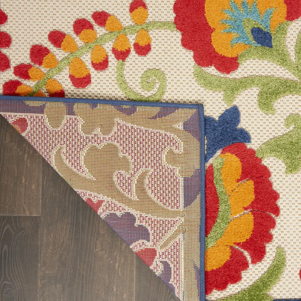 Nourison Aloha 2' x 6' Multicolor Farmhouse Rug