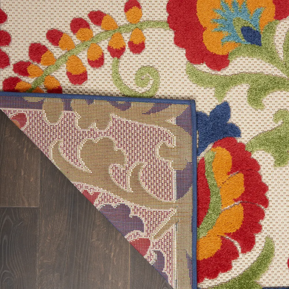 Nourison Aloha 6' x 9' Multicolor Farmhouse Rug