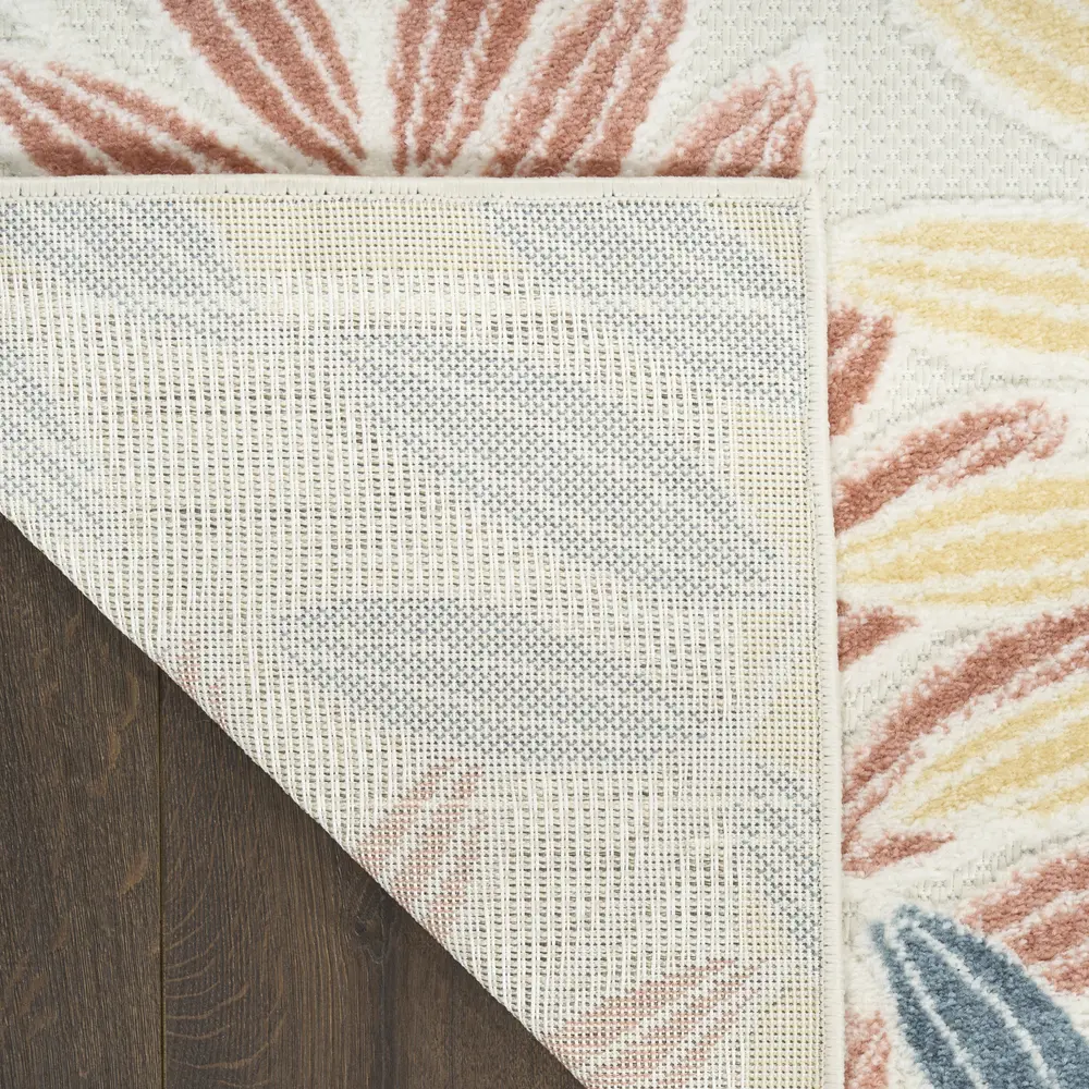 Nourison Aloha 9' x 12' Ivory Blue Modern Rug