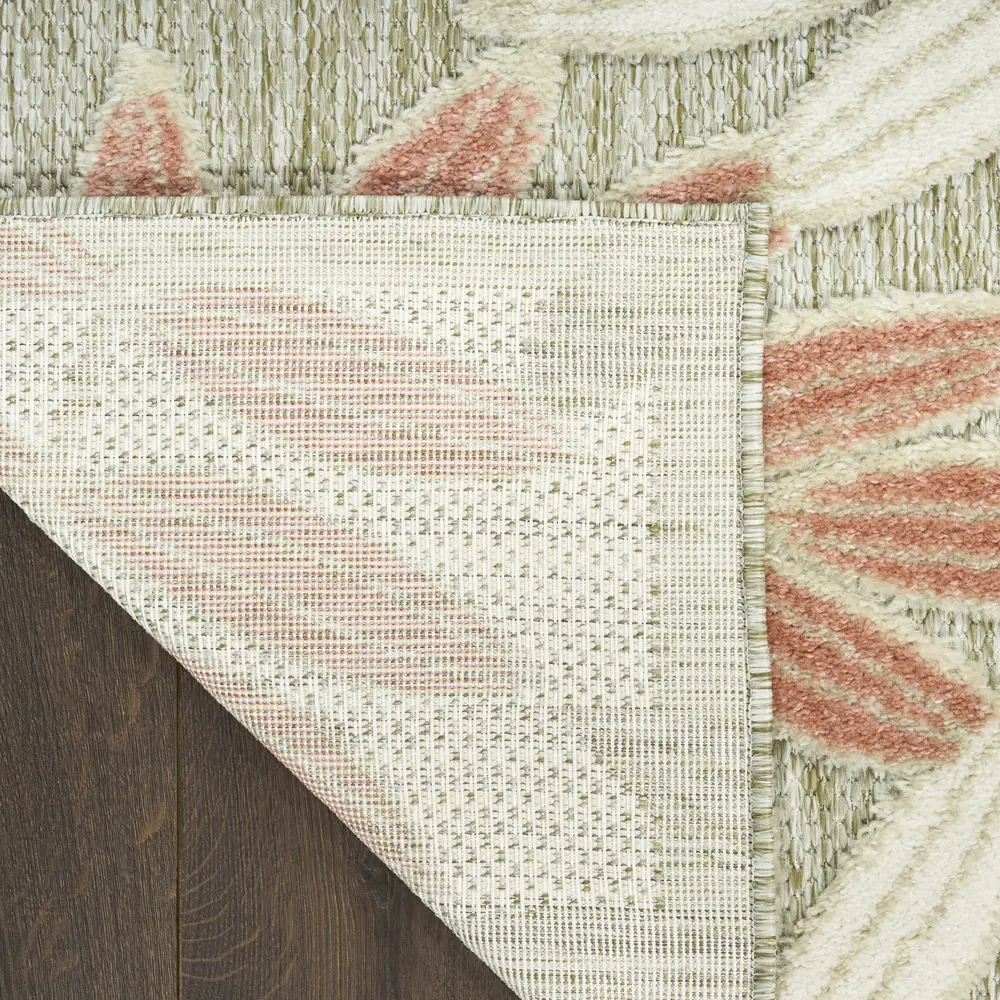 Nourison Aloha 9' x 12' Sage Rose Modern Rug