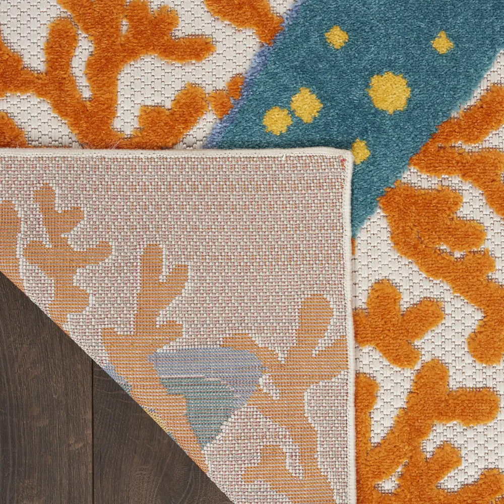 Nourison Aloha 6' x 9' Multicolor Coastal, Nautical & Beach Rug