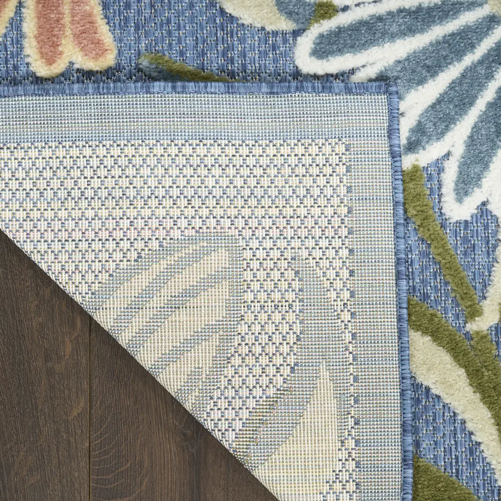 Nourison Aloha 9' x 12' Blue Sage Outdoor Rug