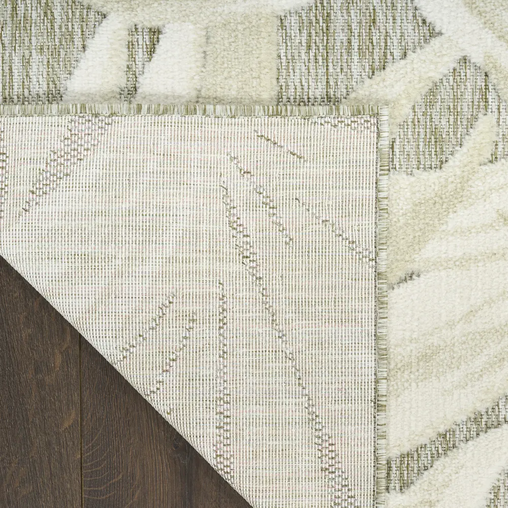 Nourison Aloha 9' x 12' Ivory Sage Modern Rug