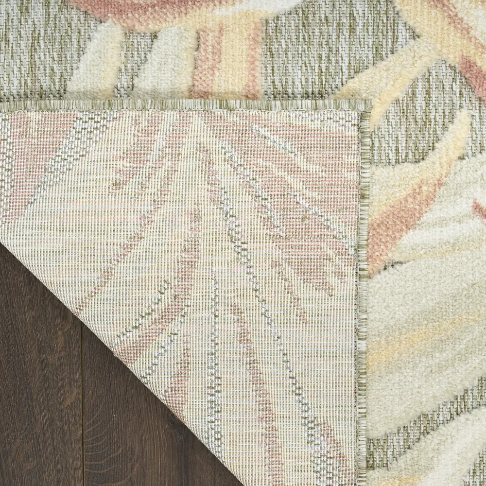 Nourison Aloha 9' x 12' Sage Rose Modern Rug