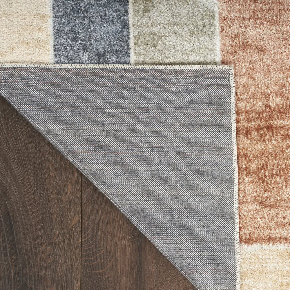 Nourison Astra Machine Washable 10' x 14' Multicolor Contemporary Indoor Rug