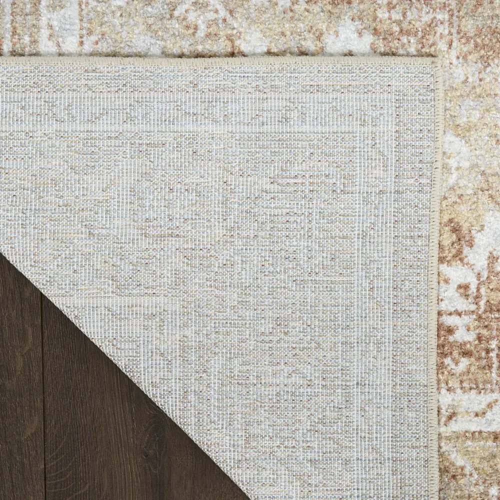 Nourison Astra Machine Washable 9' x 12' Rust Multicolor Vintage Indoor Rug