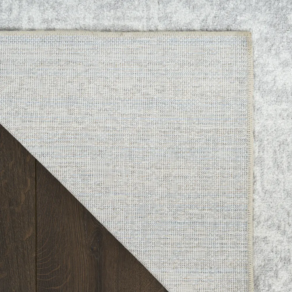 Nourison Astra Machine Washable 4' x 6' Grey Vintage Indoor Rug