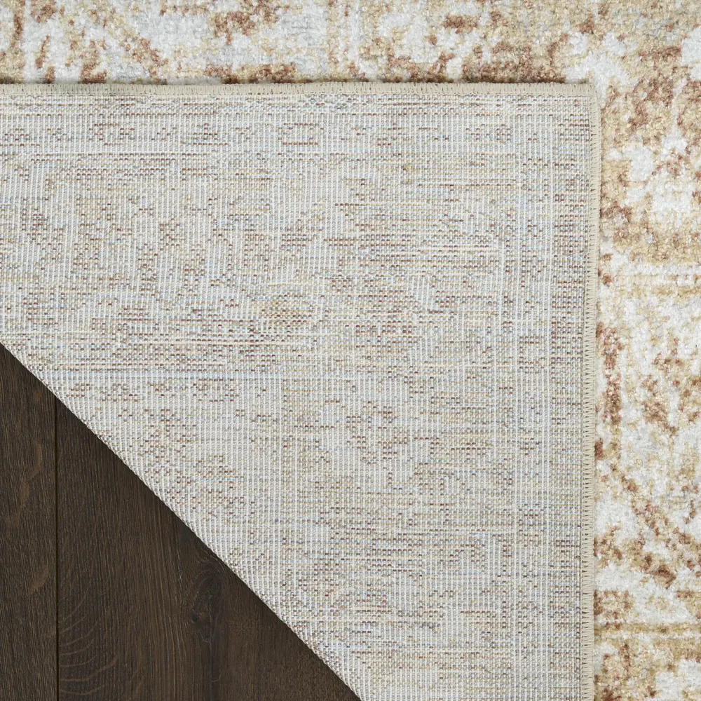 Nourison Astra Machine Washable 4' x 6' Rust Vintage Indoor Rug