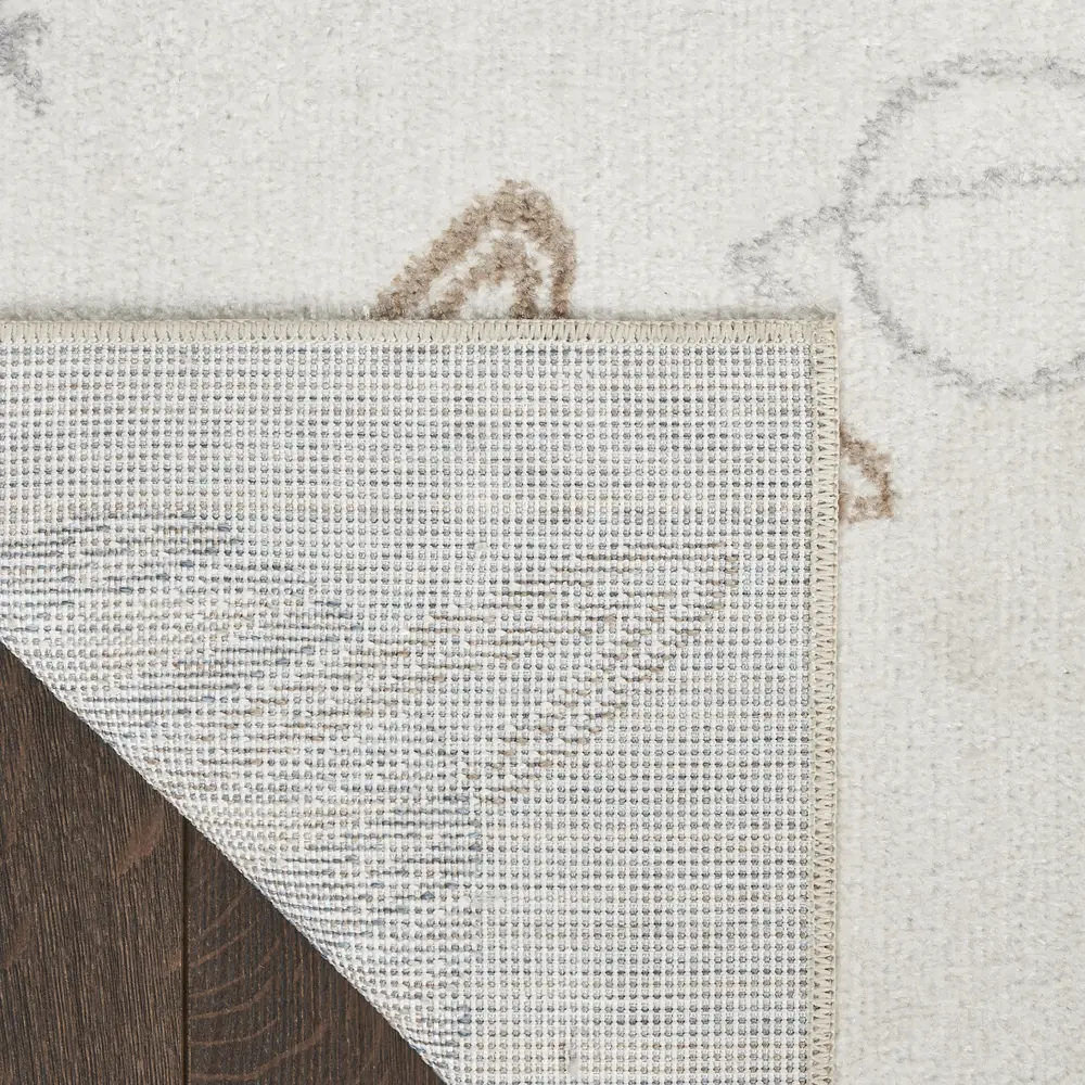 Nourison Astra Machine Washable 4' x 6' Ivory Multicolor Kids Indoor Rug