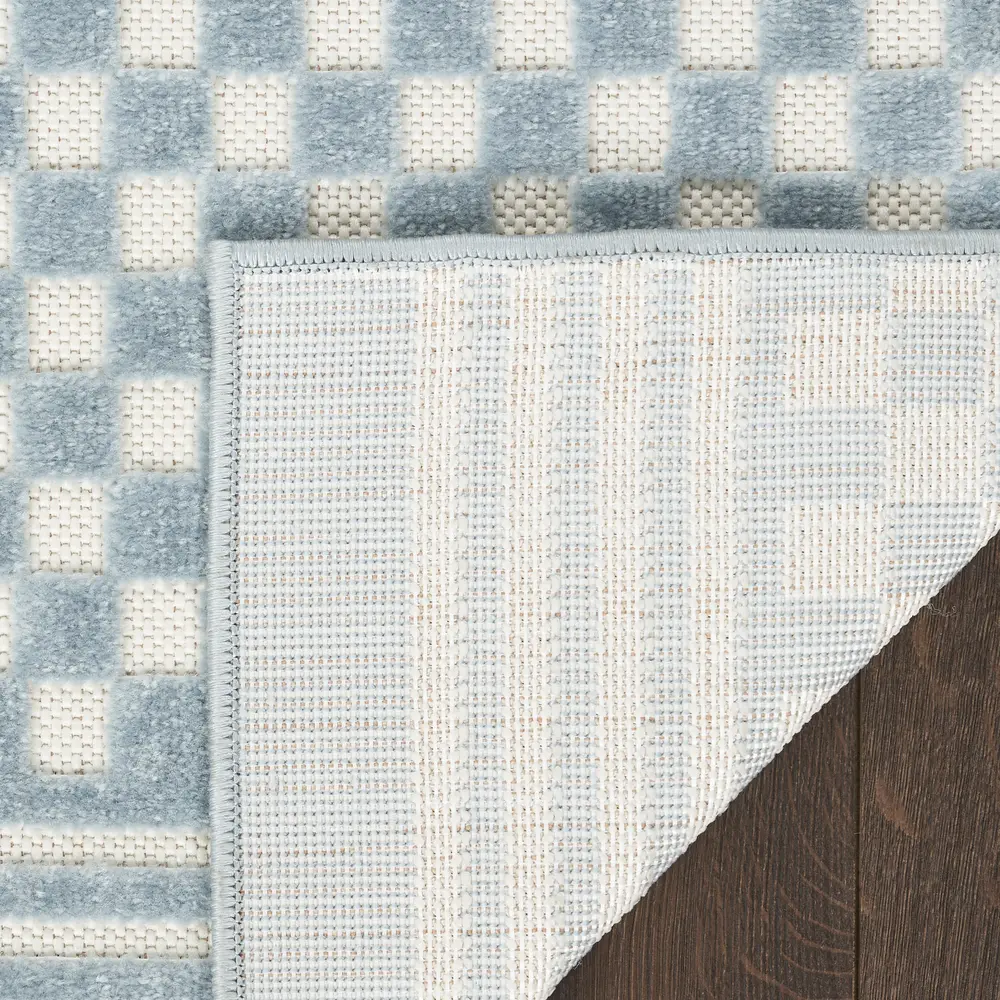 Nourison Casual 2' x 6' Blue Coastal, Nautical & Beach Indoor Rug