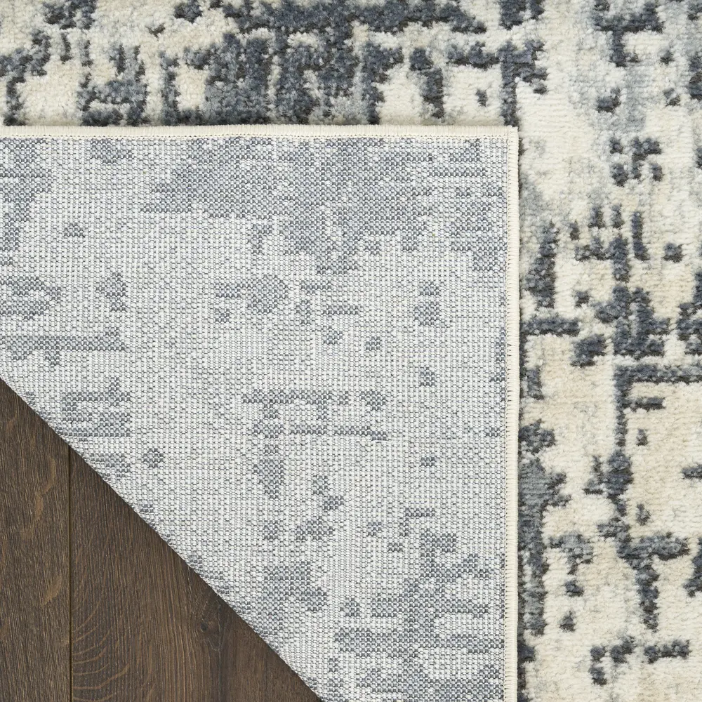 Nourison Concerto 6' x 9' Ivory Grey Modern Indoor Rug