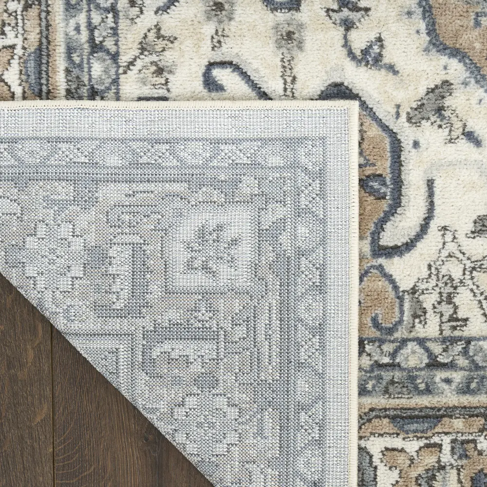 Nourison Concerto 6' x 9' Ivory Taupe Vintage Indoor Rug