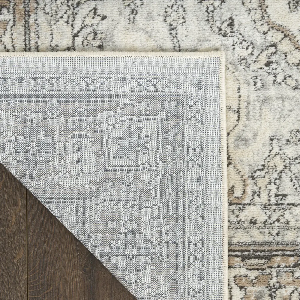 Nourison Concerto 6' x 9' Ivory Grey Taupe Vintage Indoor Rug