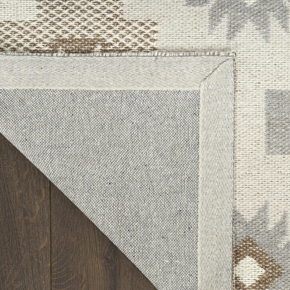 Nourison Copenhagen 5' x 7' Ivory Beige Modern Indoor Rug