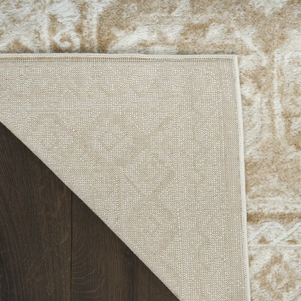 Nourison Dekor 2' x 4' Cream Beige Vintage Indoor Rug