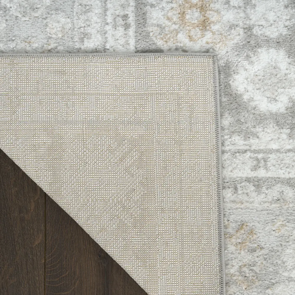 Nourison Dekor 4' x 6' Grey Vintage Indoor Rug