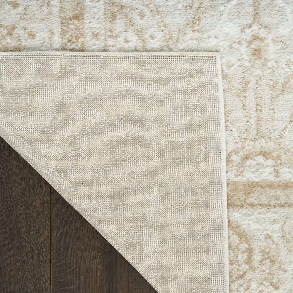 Nourison Dekor 2' x 4' Cream Beige Vintage Indoor Rug