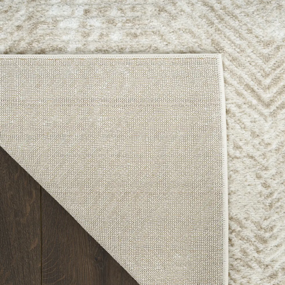 Nourison Dekor 4' x 6' Ivory Taupe Modern Indoor Rug