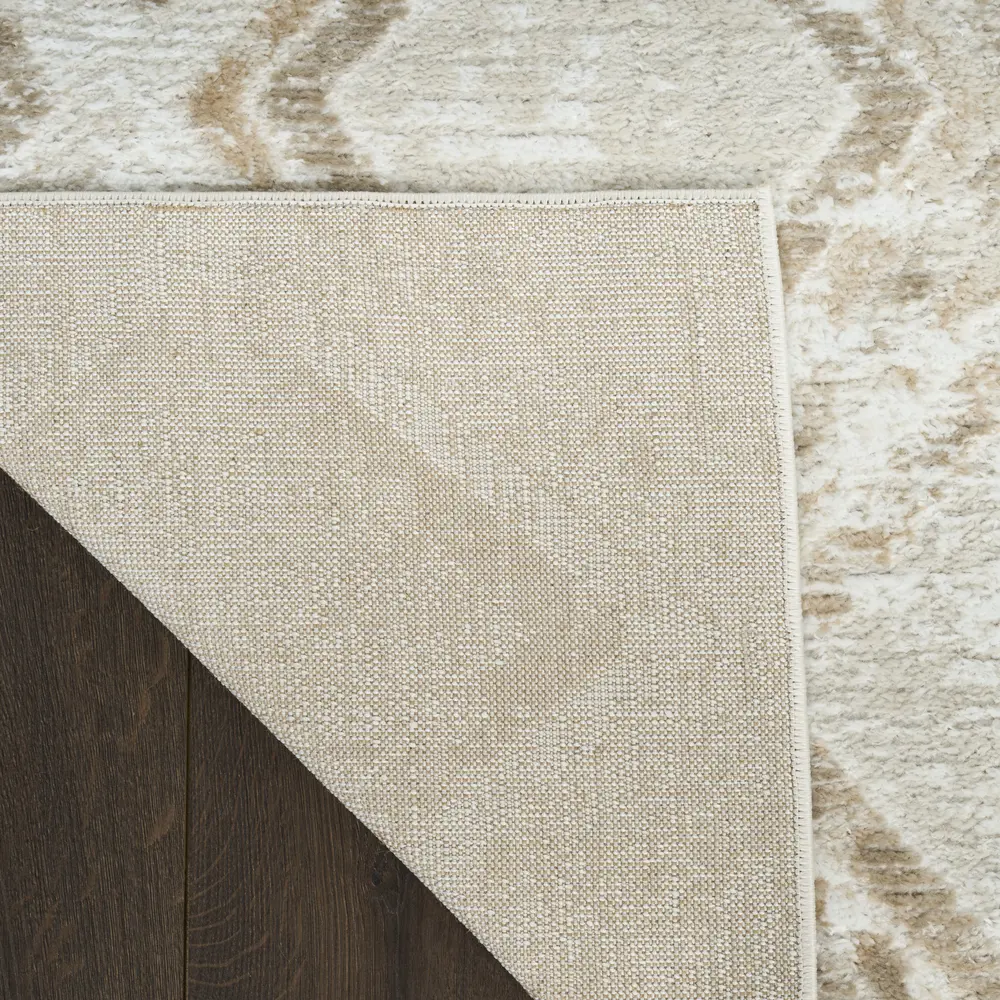 Nourison Dekor 2' x 4' Ivory Taupe Modern Indoor Rug