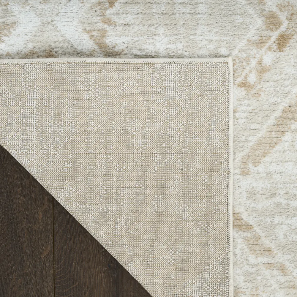 Nourison Dekor 4' x 6' Ivory Beige Modern Indoor Rug