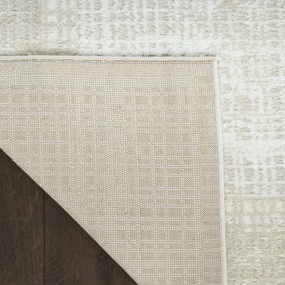 Nourison Dekor 4' x 6' Beige Modern Indoor Rug