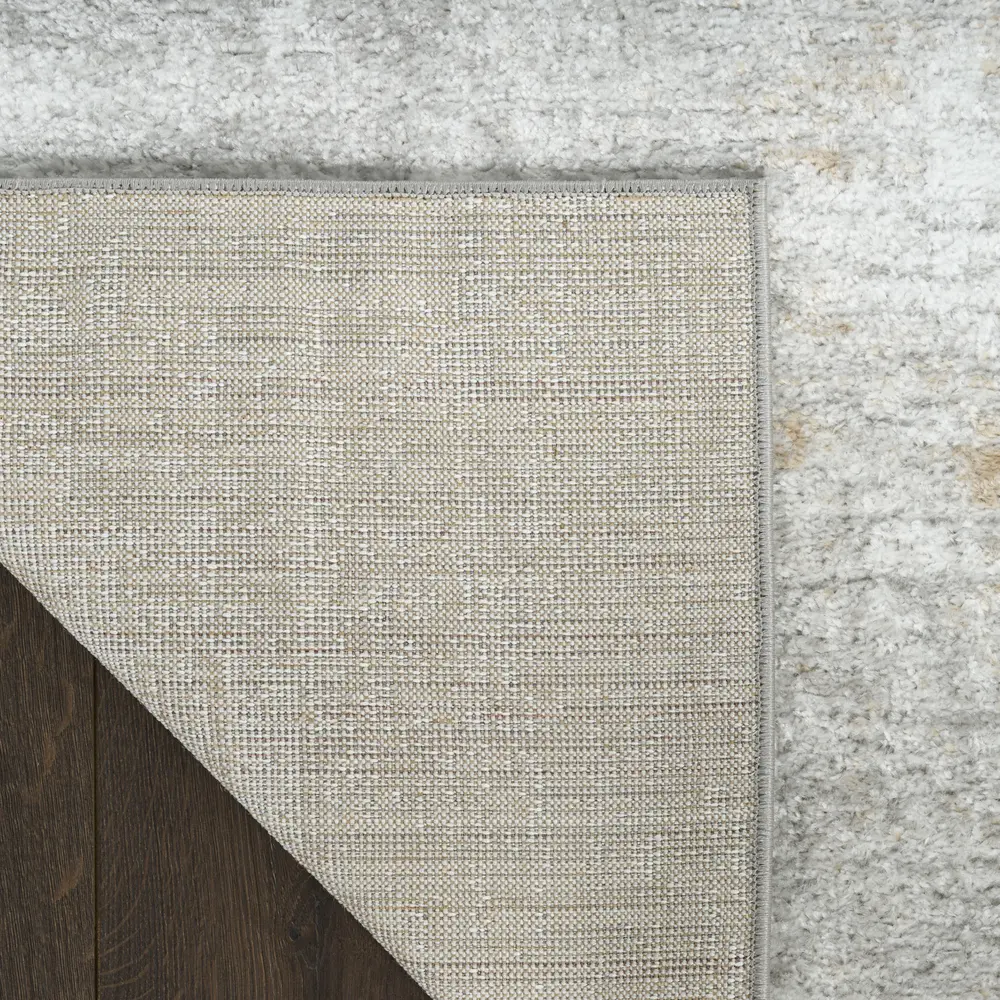 Nourison Dekor 2' x 4' Grey Modern Indoor Rug