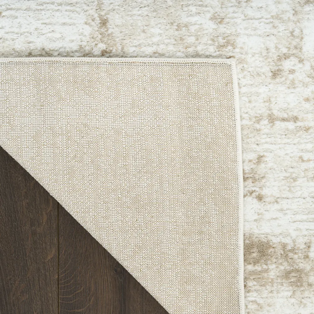 Nourison Dekor 2' x 4' Ivory Taupe Modern Indoor Rug