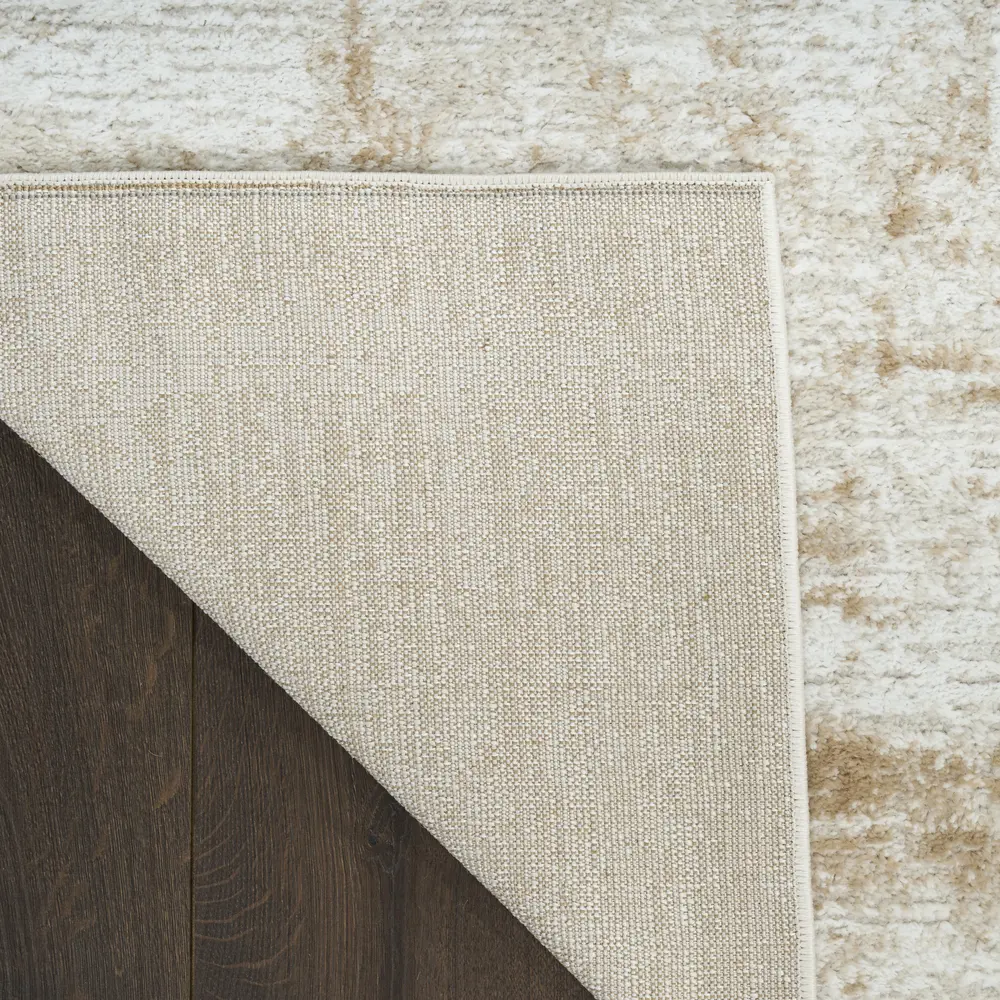 Nourison Dekor 2' x 4' Ivory Beige Modern Indoor Rug