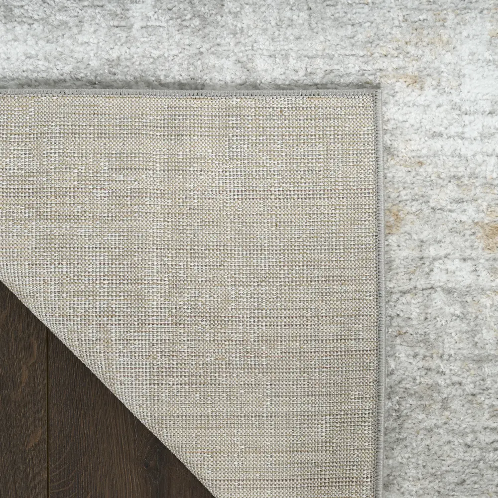 Nourison Dekor 4' x 6' Grey Modern Indoor Rug