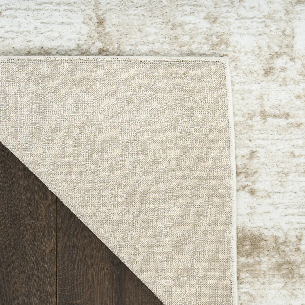 Nourison Dekor 4' x 6' Ivory Taupe Modern Indoor Rug