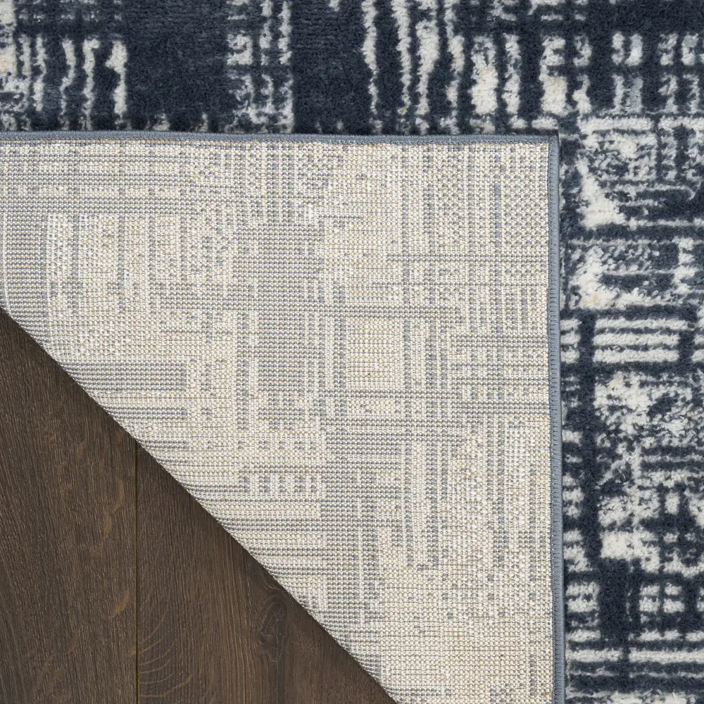 Nourison Dekor 4' x 6' Slate Modern Indoor Rug