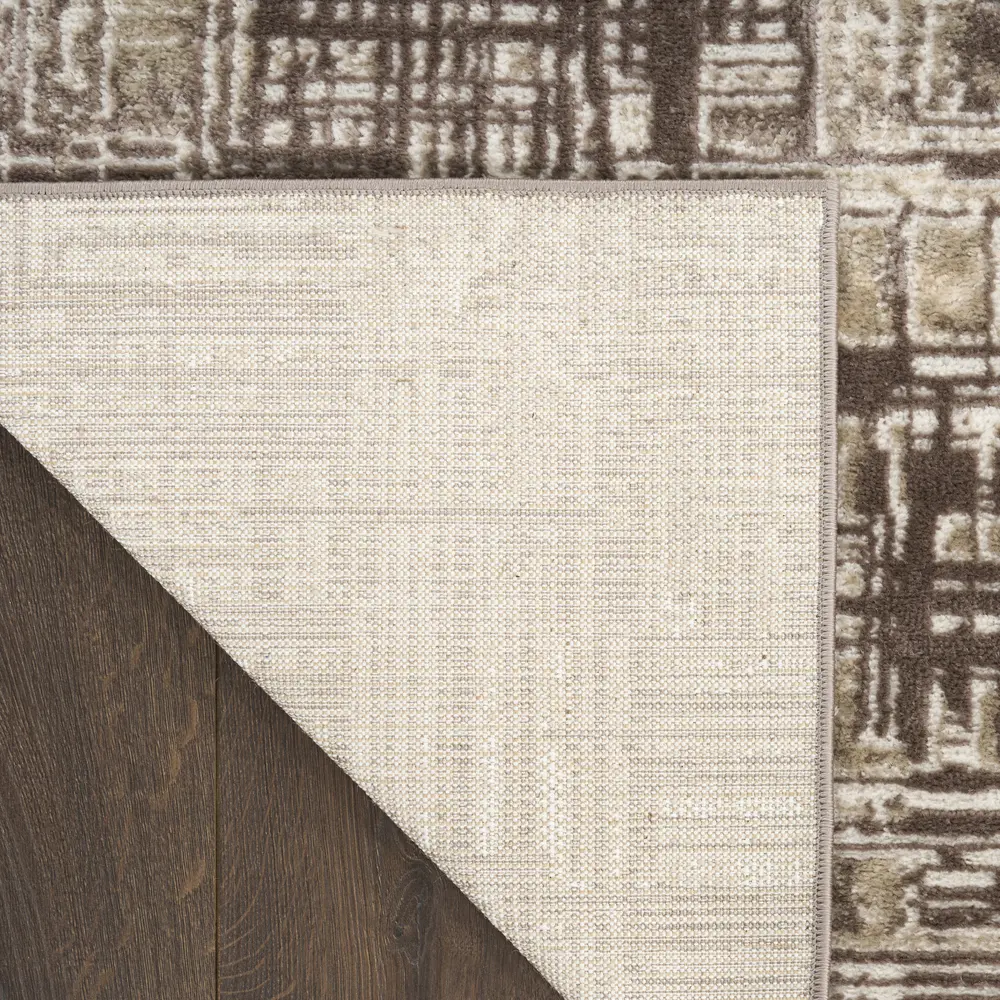 Nourison Dekor 4' x 6' Brown Modern Indoor Rug