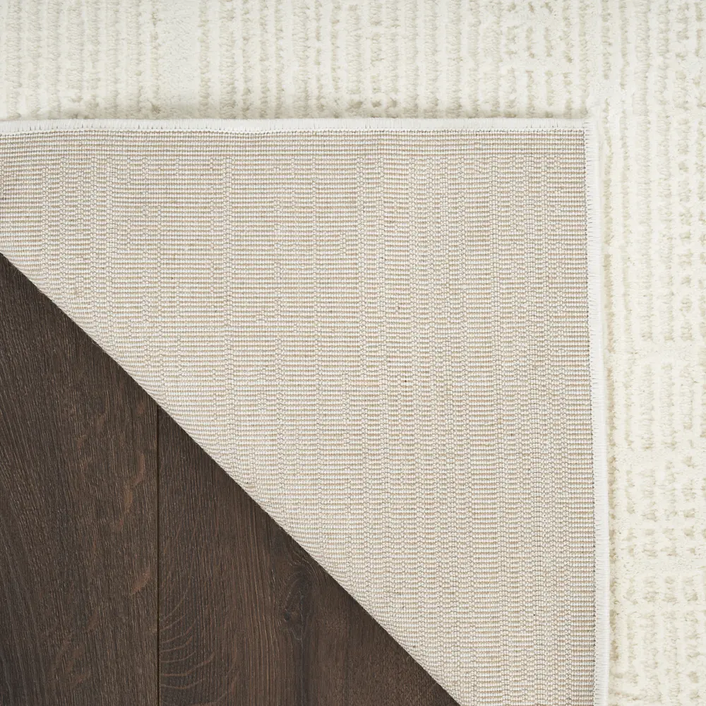 Nourison Eco-Friendly 9' x 12' Ivory Modern Indoor Rug