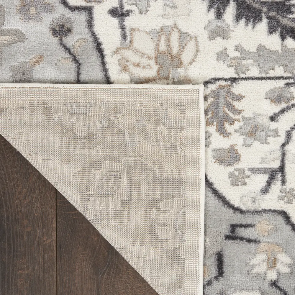 Nourison Elation 2' x 3' Ivory Grey Transitional Indoor Rug