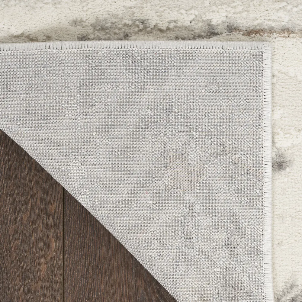 Nourison Elation 2' x 3' Ivory Grey Modern Indoor Rug