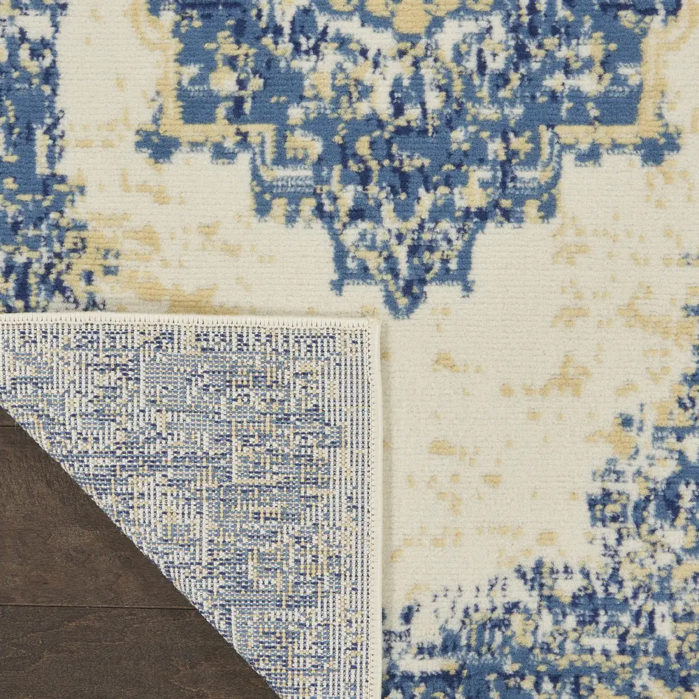 Nourison Grafix 2' x 6' White Vintage Indoor Rug