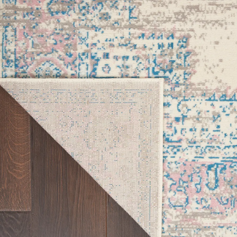 Nourison Grafix 6' x 9' Ivory Pink Vintage Indoor Rug