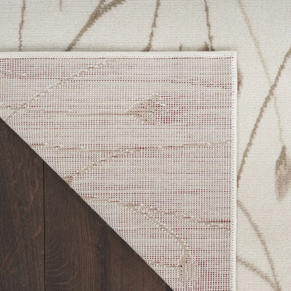 Nourison Grafix 2' x 4' Ivory Beige Modern Indoor Rug