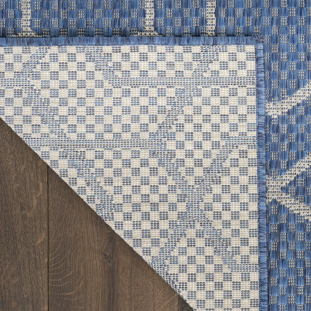 Nourison Horizon Indoor/Outdoor 5' x 7' Denim Modern Rug