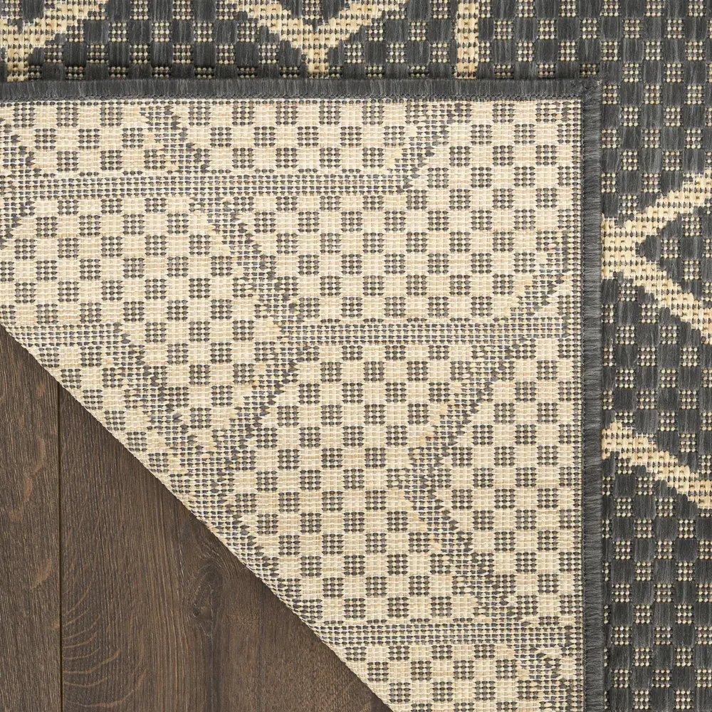 Nourison Horizon Indoor/Outdoor 8' x 10' Charcoal Modern Rug