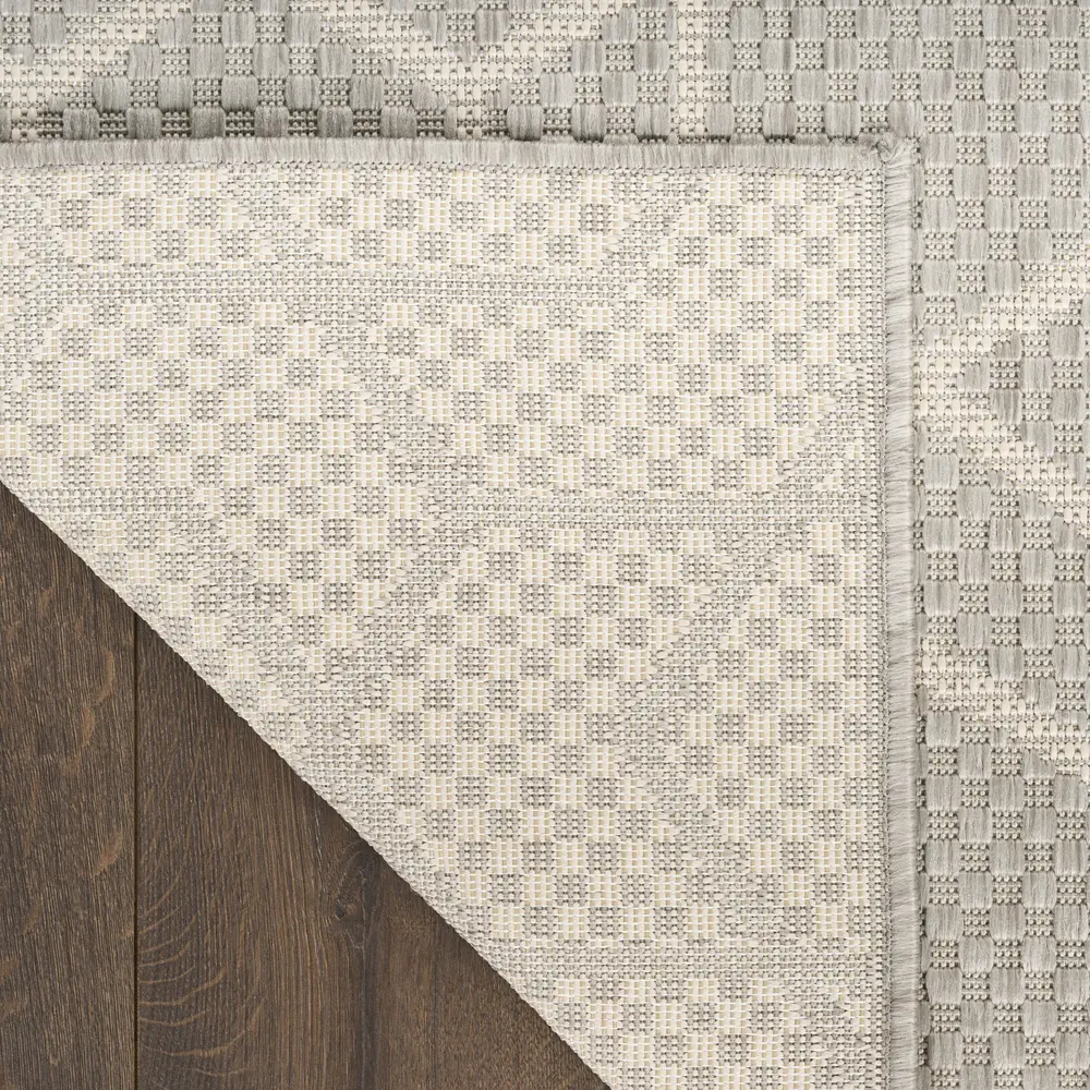 Nourison Horizon Indoor/Outdoor 8' x 10' Grey Modern Rug