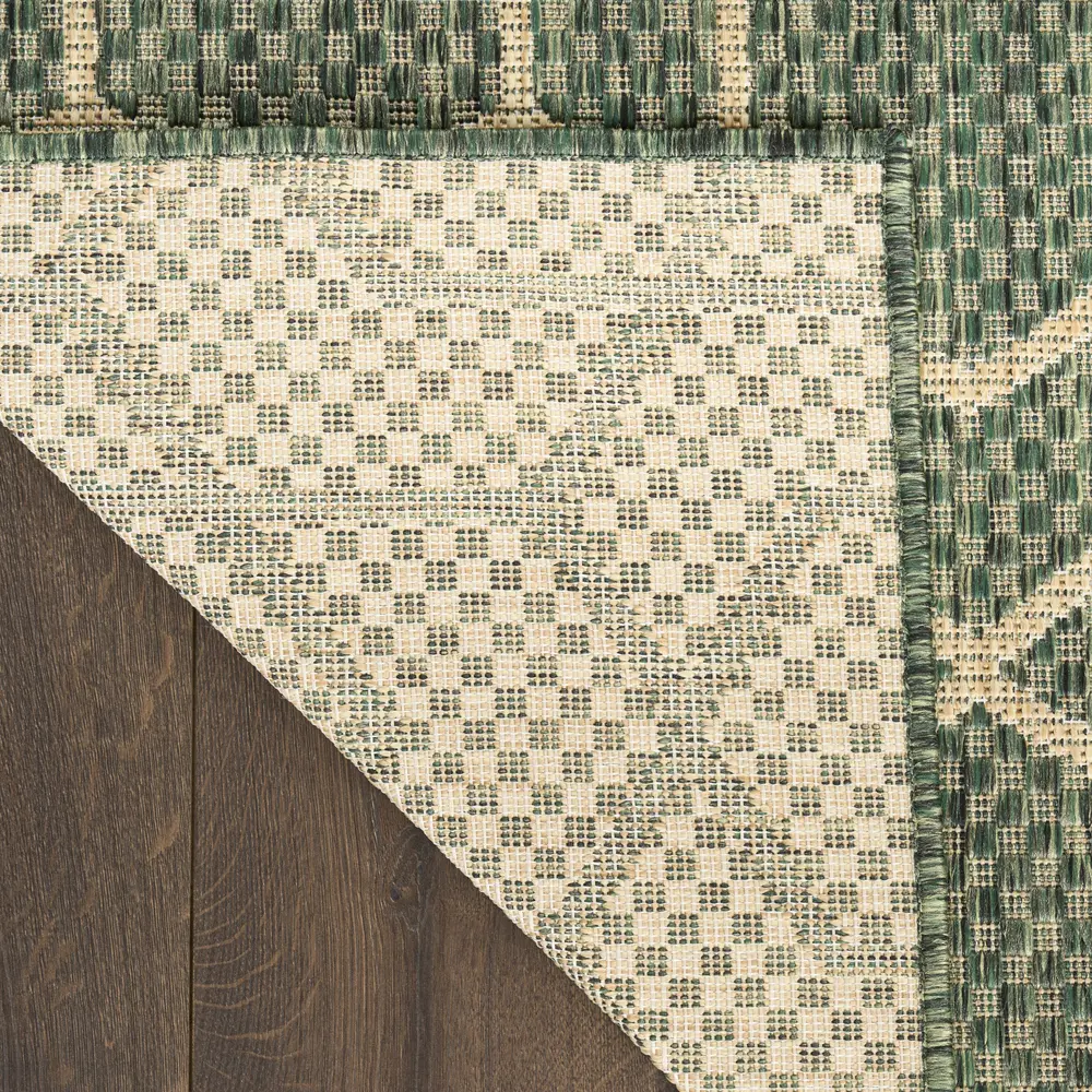 Nourison Horizon Indoor/Outdoor 8' x 10' Green Modern Rug