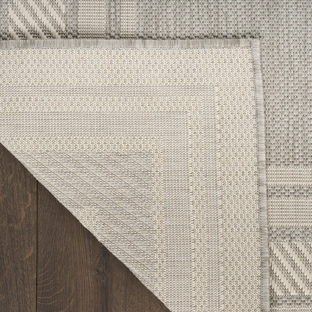 Nourison Horizon Indoor/Outdoor 9' x 12' Grey Modern Rug