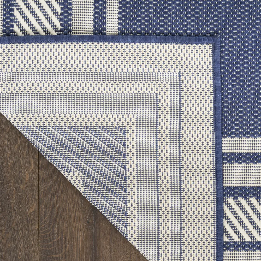 Nourison Horizon Indoor/Outdoor 9' x 12' Navy Modern Rug