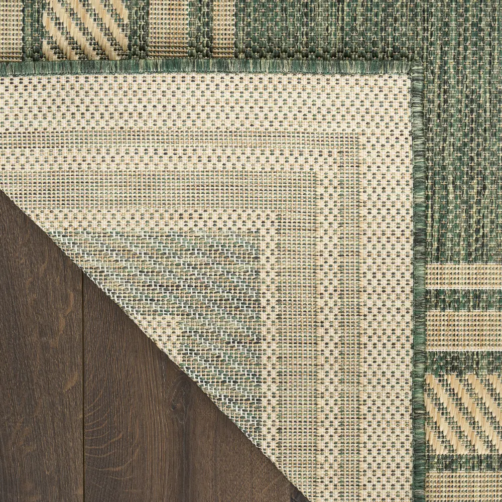 Nourison Horizon Indoor/Outdoor 9' x 12' Green Modern Rug