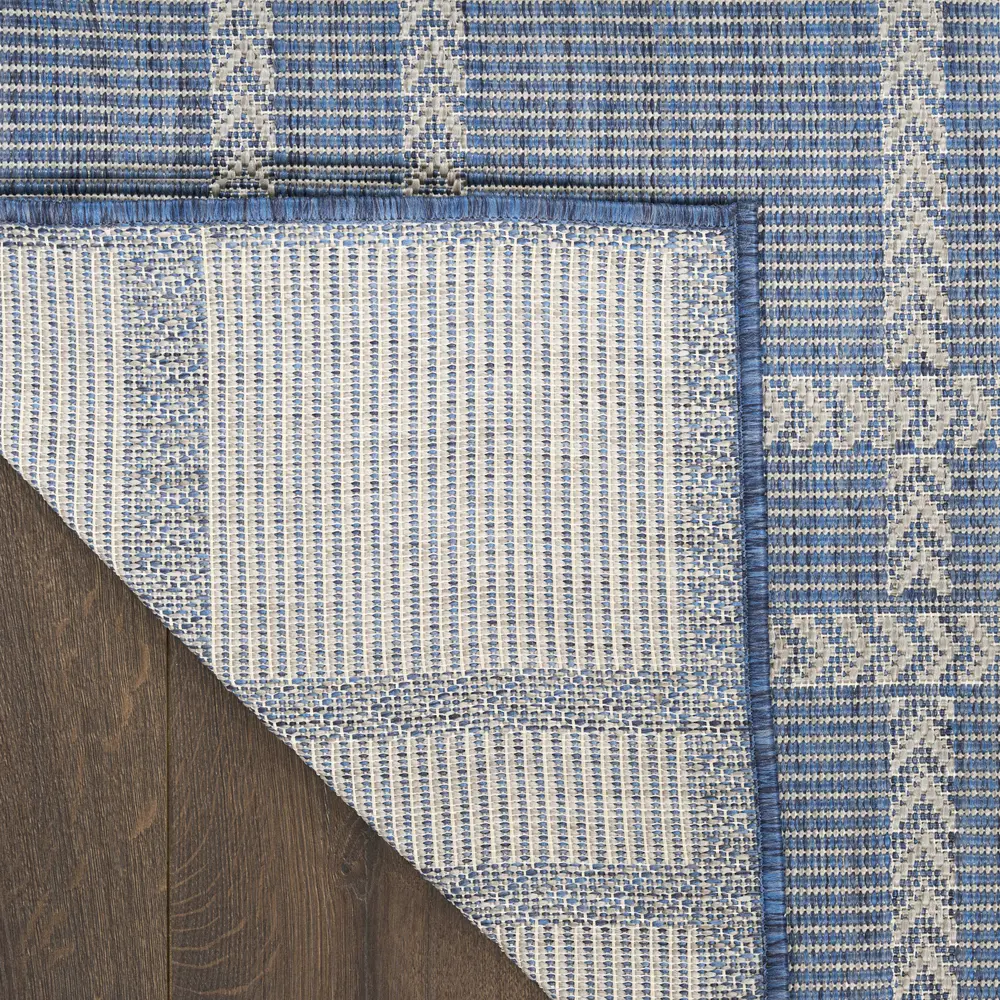 Nourison Horizon Indoor/Outdoor 6' x 9' Navy Modern Rug