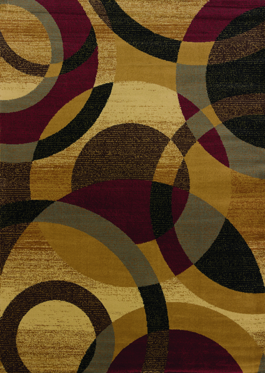 Affinity Ricochet Gold Accent Rug 1'10
