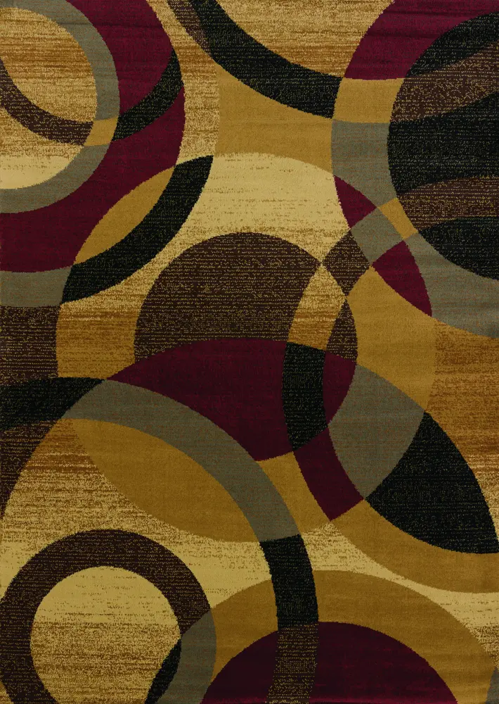 Affinity Ricochet Gold Oversize Rug 7'10