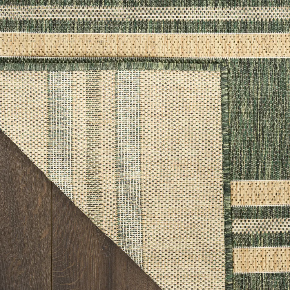 Nourison Horizon Indoor/Outdoor 5' x 7' Green Modern Rug