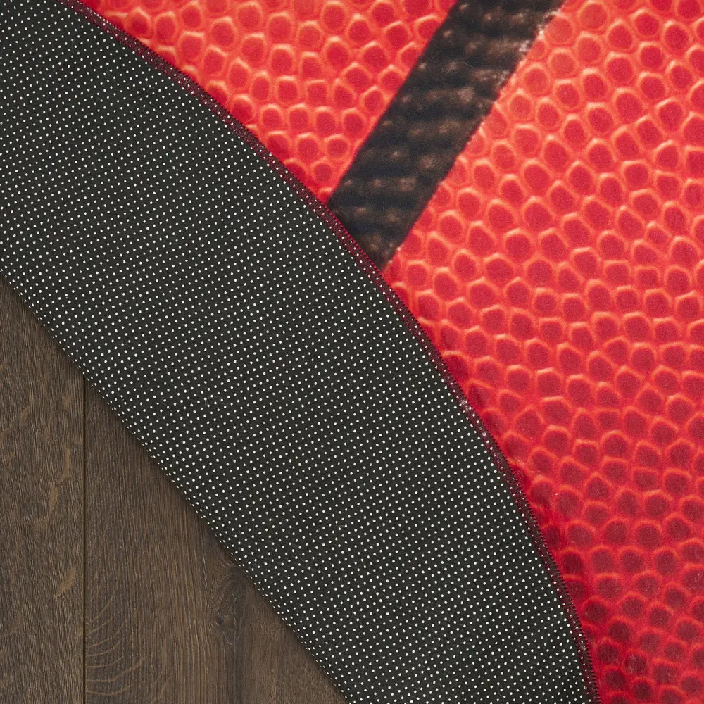 Nourison Imagination 5' x Round Orange Kids Indoor Rug